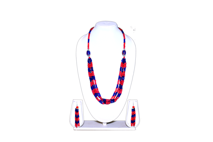 RED BLUE NECKLACE
