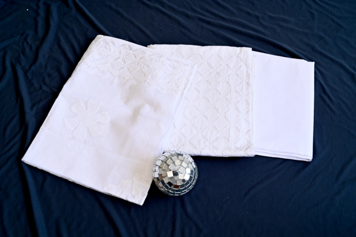 Applique Cotton Dress material suite set