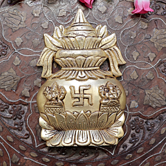 Brass Kalash Wall Hanging Traditional Decorative Kalas Wall Decor for Home & Entrance BH11956