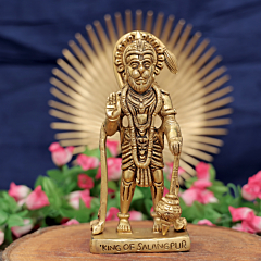 Brass Hanuman Idol Heavy Decorative & Spiritual Statue for Home Temple & Office  BH11783