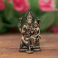 Mini Brass Narasimha Idol for Home Temple & Gift BH12381