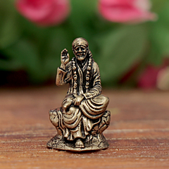  Brass Sai Baba Idol for Home Temple, Office & Gift, BH12378