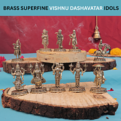Brass Dashavatara Set Of 10 Statue KBH11125