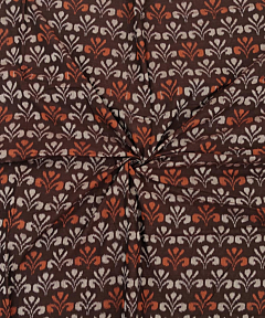Coffee Sambalpuri Handwoven Single Ikat Shirting Materials SFCSHI1429