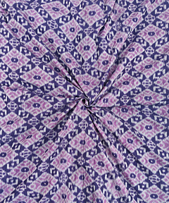 Purple Sambalpuri Handwoven Single Ikat Shirting Materials SFCSHI1433