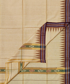 Sambalpuri Handwoven Cotton Gamcha | Yellow