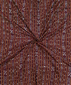 Maroon Sambalpuri Handwoven Single Ikat Shirting Materials SFCSHI1640