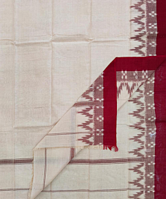 Sambalpuri Handwoven Cotton Gamcha | Beige