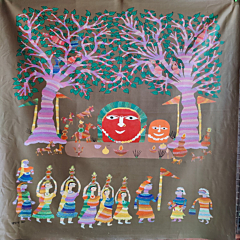 Handcrafted Bheel Pithora Painting 