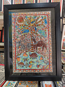 Handcrafted Madhubani Nature Painting 
