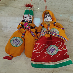 Handmade Kathputli- Nagin Sapera Pair