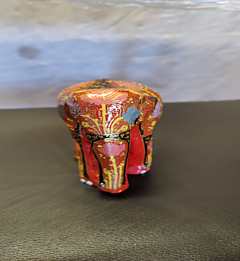 Handcrafted Red Kel Wood Decorative Elephant I Red