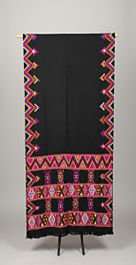 Handwoven Traditional Kullu Pattu Dress I Multi