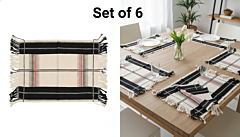 Handcrafted Woven Table Mat Set (Set of 6)