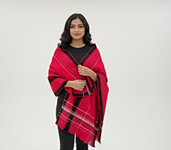 Handcrafted Traditional Shawl| Red