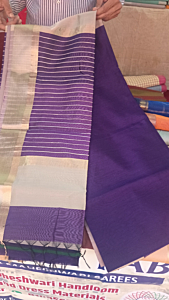 Violet Maheshwari Silk Saree