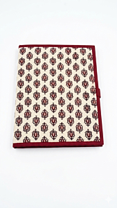 Premium Jute Style Cloth File Folder   
