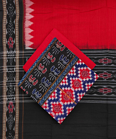 Sambalpuri Handwoven Double Ikat Suit SFCSUT1971