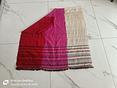 Tusser silk wool shawl 3 shades