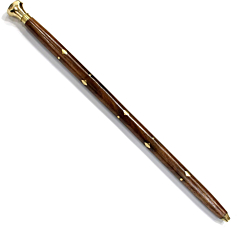 Wooden Brown Walking Stick Sheesham Wood with Brass Work Morning Wooden Walk Stick Combo-24 Length