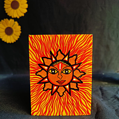 Sun Painting Stationary  Pen Organiser