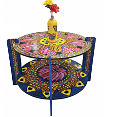 Meen Handpainted Detachable Side Table 