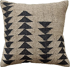 Vintage Jute Kilim Throw Pillow Cover ,Navajo Southwestern Cushion Cover,