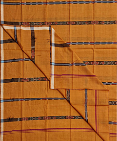 Brown Sambalpuri Handwoven Cotton Lungi SFCLUN2061