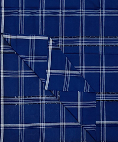 Blue Sambalpuri Handwoven Cotton Lungi SFCLUN2074