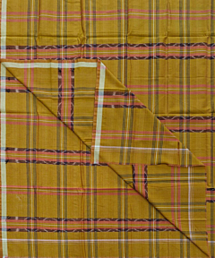 Golden Brown Sambalpuri Handwoven Cotton Lungi SFCLUN2082