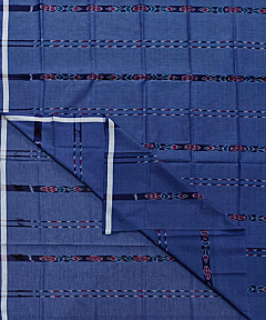 Gray Sambalpuri Handwoven Cotton Lungi SFCLUN2085