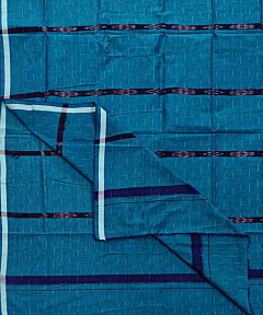 Blue Sambalpuri Handwoven Cotton Lungi SFCLUN2096