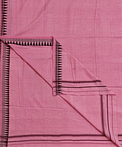 Pink Sambalpuri Handwoven Cotton Dhoti Gamuchha SFSJOD2146