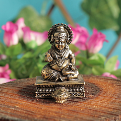 Brass Kuber Idol Lord Kuber Small Murti for Wealth & Home Temple Decor BH11371