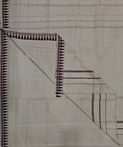 Beige Sambalpuri Handwoven Cotton Joda SFCJOD2366