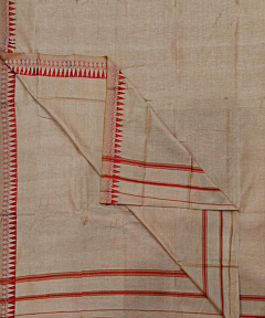 Beige Sambalpuri Handwoven Cotton Joda SFCJOD2367