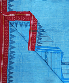 Blue Sambalpuri Handwoven Cotton Joda SFCJOD2373