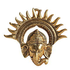 Metal Ganesha Wall Hanging for Home Decor | Decorative Ganpati Wall Art for Entrance & Pooja Room BH11668