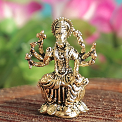 Brass Varahi Idol Small Goddess Varahi Murti for Home Temple & Spiritual Decor BH11263