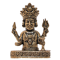 Mini Brass Nakoda Bhairav Idol for Home Temple & Gift BH12434