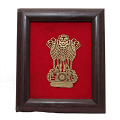 Brass & Fiber Ashok Stambh Frame Wall Decor for Home & Office BHF11686