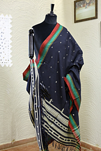 Kutchi Soft Cotton Dupatta Extra Weft Tussar Silk