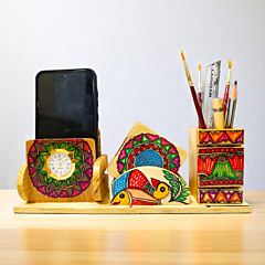 Mor Fish Painting Desk Organiser