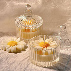 Daisy Glow  Crystal Candle