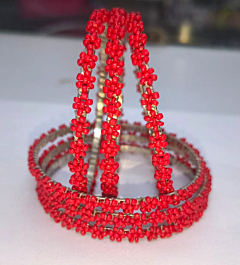 Beads  Bangles --Red