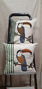 Block Printed Cushion Covers | 16x16 Inches | Set of 2 