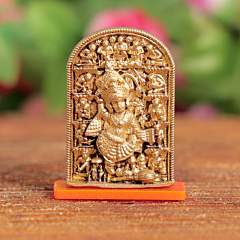 Brass Hanuman Idol Small Mini Hanuman Murti for Pooja BH12029