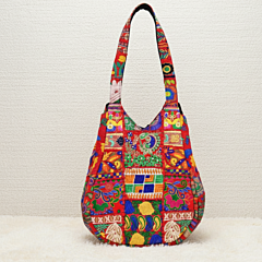 Colorful Embroidered Bag | Casual & Daily Use Medium Tote