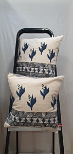Block Printed Cushion Covers | 16x16 Inches | Set of 2 