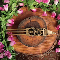 Brass Hair Pin | Traditional Brass Juda Pin for Women Hair Styling, BH11841